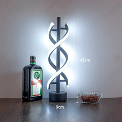 LED Minimalist Spiral Dimming Desktop Decorative Light with USB Charging Port
