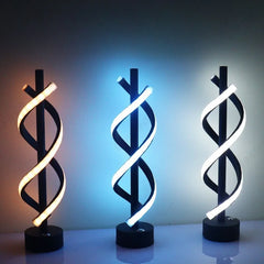 LED Minimalist Spiral Dimming Desktop Decorative Light with USB Charging Port