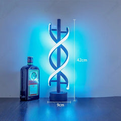 LED Minimalist Spiral Dimming Desktop Decorative Light with USB Charging Port