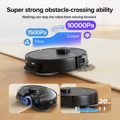 Lubluelu S1000 Robot Vacuum Mop with All-in-One Self-Clean Base - Auto Empty/Wash/Dry Mop Hands-Free 10000Pa 180min Runtime