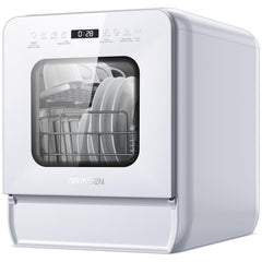 AIRMSEN Countertop Dishwasher, 9 Programs, Space-Saving Ultra-Narrow Design