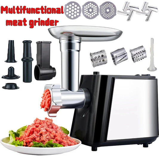 Stainless Electric Meat Grinder 1000W Multifunctional