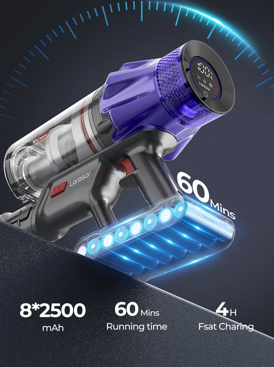 Laresar V7 500W 50KPA Suction Power Cordless Vacuum Cleaner Handheld