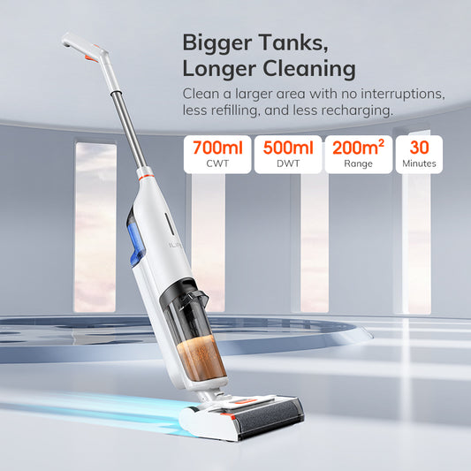Ilife W90 Cordless Wireless Wet Dry Smart Mop Washing, 5500Pa Suction