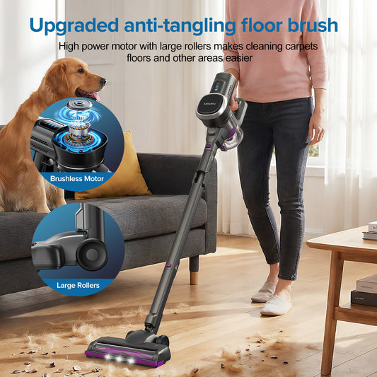 Lubluelu P5 Cordless Vacuum Cleaner 45kPa Strong Suction