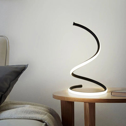 Modern Spiral LED Table Lamp Dimmable Touch Control Night
