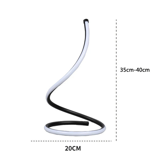Modern Spiral LED Table Lamp Dimmable Touch Control Night