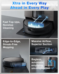 ECOVACS Sweeping Robotic Vacuum Cleaner With Mopping Bagless DEEBOT X11 Omni Cyclone 19.500 Pa AI Stain Detection