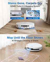 ECOVACS DEEBOT T50 PRO OMNI 10-in-1 Sweeping Robotic Vacuum Cleaner Robot And Mop Washing 15000 Pa Cordless Smart Home Appliance
